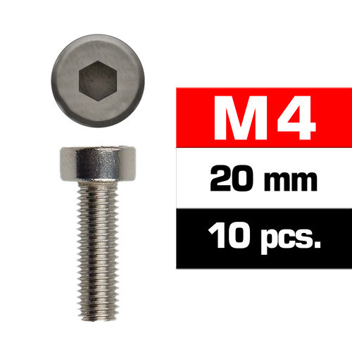 Ultimate Racing M4X20MM Cap Head Screws (10 PCS)